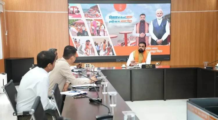 CM Samrat Choudhary Reviews Bihar's Info & PR Dept at Loksevak Awas