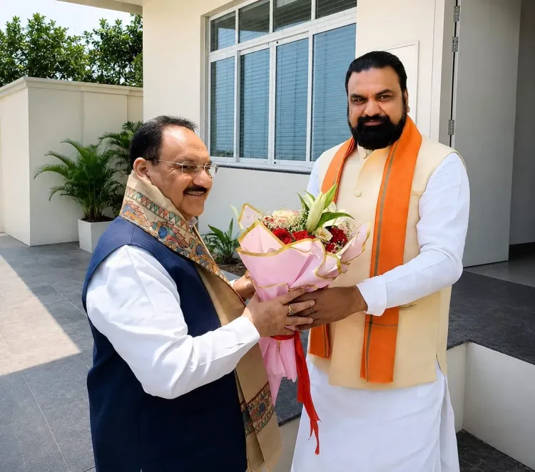 CM Samrat Choudhary Welcomes JP Nadda to Bihar