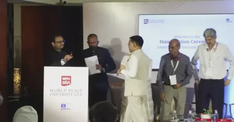 CM Sawant attends World Peace University doctoral programme launch