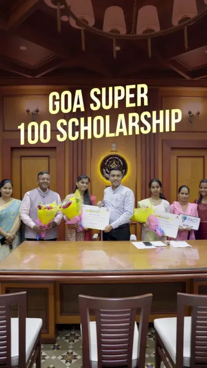 CM Sawant Congratulates Goa Super 100 Scholarship Scholars