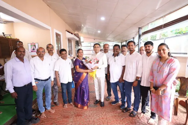 CM Sawant Congratulates New Sankhali Municipal Council Chief