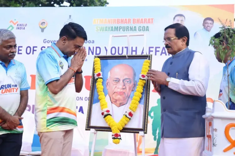 CM Sawant Flags Off Run for Unity at Panaji on Rashtriya Ekta Diwas