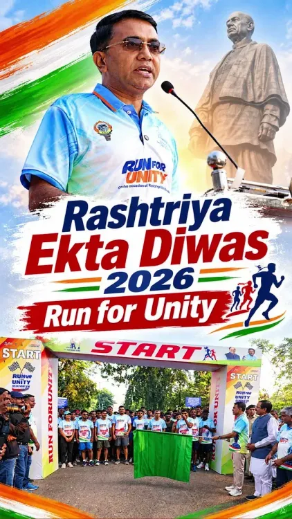 CM Sawant Flags Off Run for Unity on Rashtriya Ekta Diwas