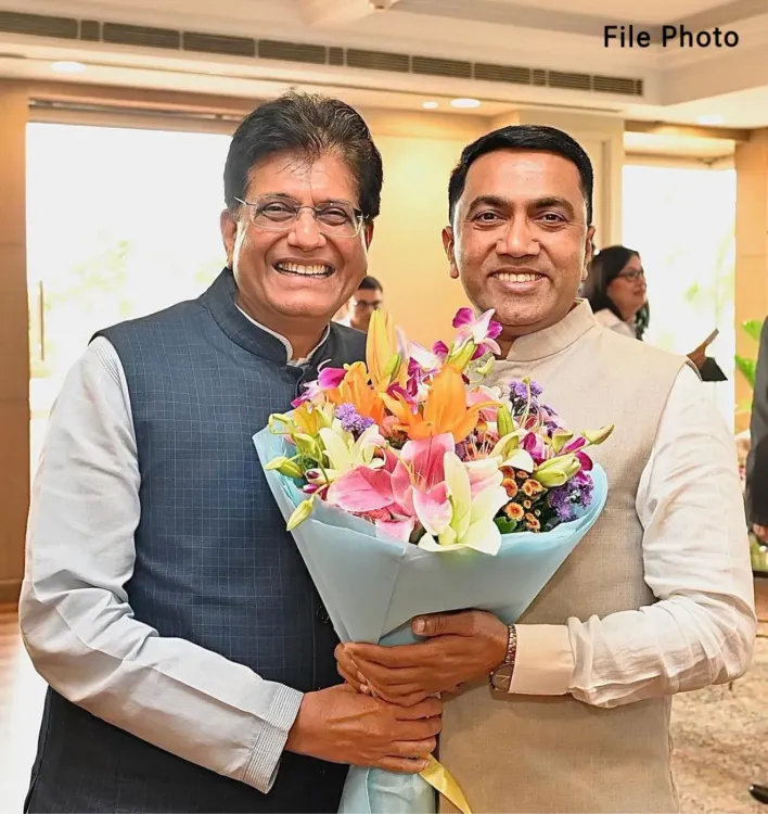 CM Sawant Greets Union Minister Piyush Goyal on Birthday