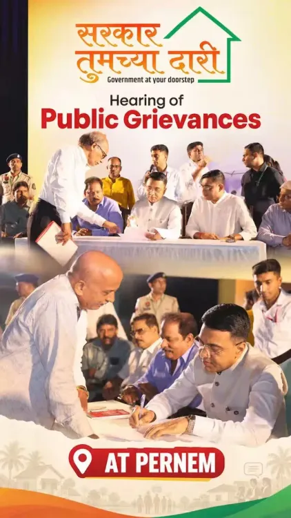 CM Sawant Holds Sarkar Tumchya Dari Under Seva Sankalp Abhiyan