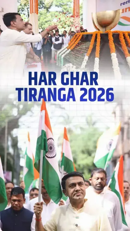 CM Sawant joins Har Ghar Tiranga 2026, marks 150 years of Vande Mataram