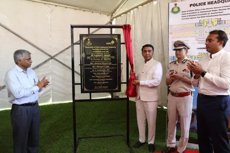 CM Sawant Lays Foundation for New Goa Police HQ, Flags Off 97 Vehicles