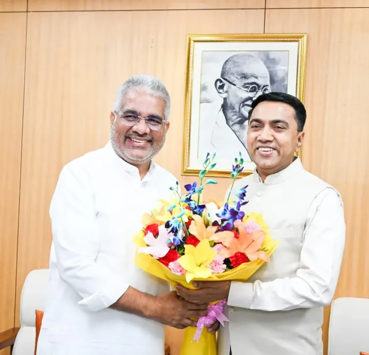 CM Sawant Meets Union Env Minister Bhupender Yadav in Delhi