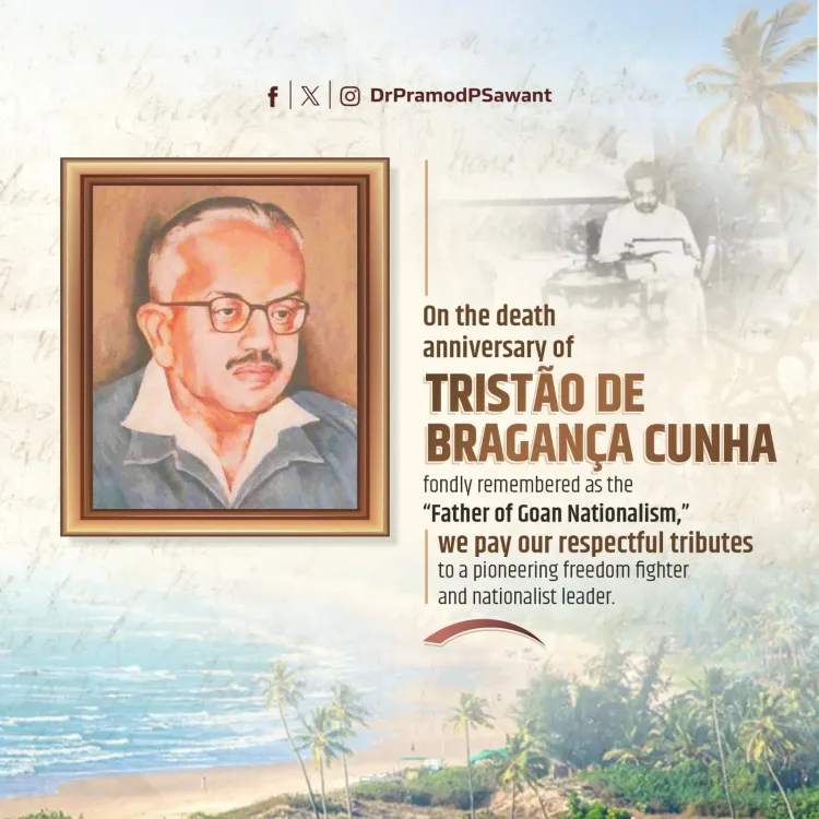 CM Sawant Pays Tribute to Father of Goan Nationalism