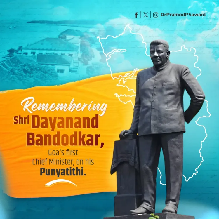 CM Sawant Pays Tribute to Goa's First CM Bandodkar