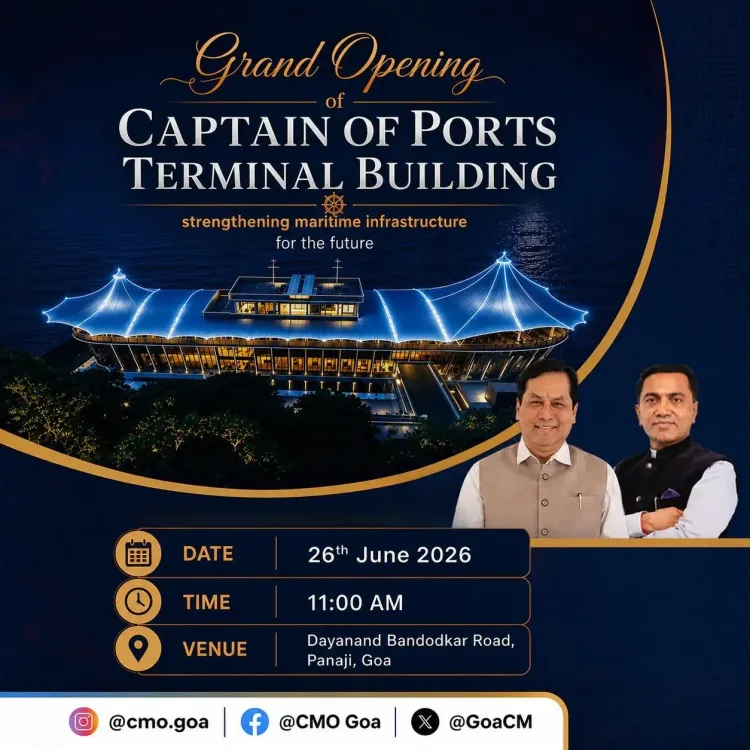 CM Sawant, Union Minister Sonowal to Inaugurate Panaji Port Terminal