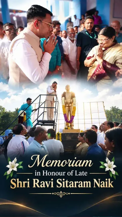 CM Sawant Unveils Ravi Sitaram Naik Statue at Goa Pharmacy College