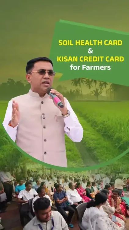 CM Sawant urges Goa farmers to tap Soil Health Cards, KCC