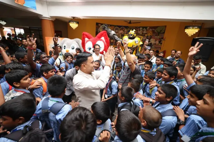 CM Sawant visits Bul Bul Children's Film Festival in Margao