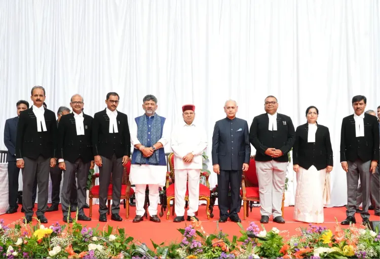 CM Shivakumar attends swearing-in of 6 new Karnataka HC judges