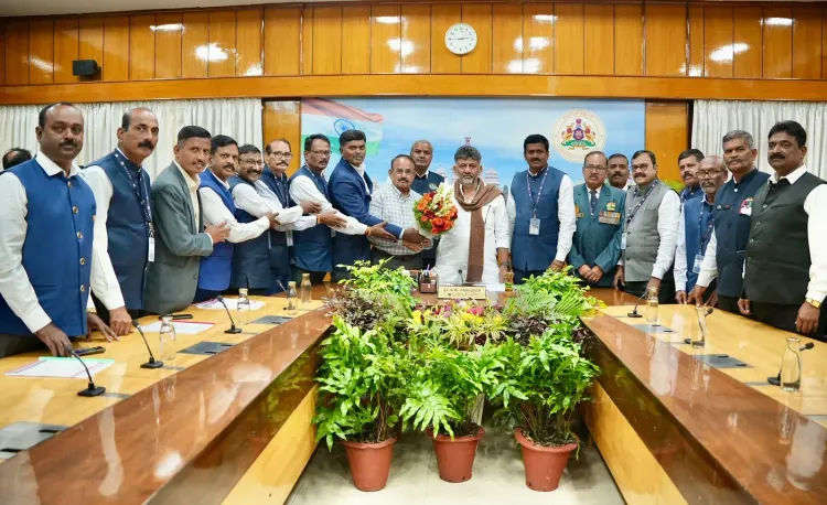 CM Shivakumar meets CAPF ex-servicemen delegation at Krishna