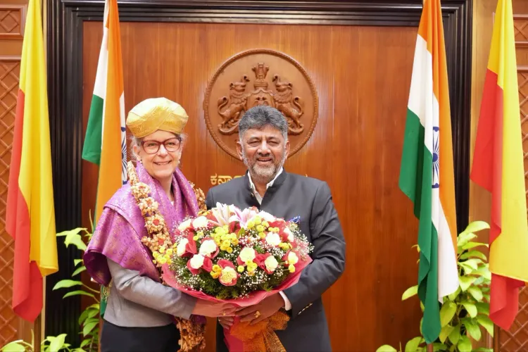 CM Shivakumar meets Sweden Ambassador at Vidhana Soudha