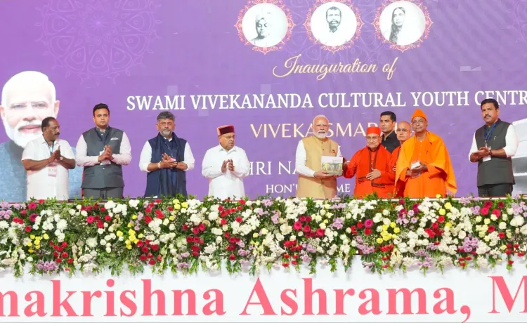CM Shivakumar, PM Modi Inaugurate Viveka Smaraka in Mysuru