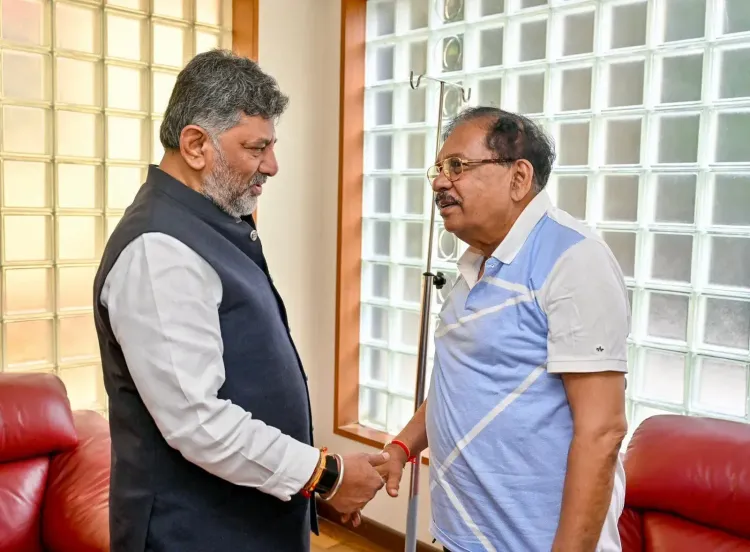 CM Shivakumar Visits DCM Parameshwara, Holds Talks