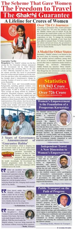 CM Siddaramaiah Marks 3 Years of Shakti Scheme for Women