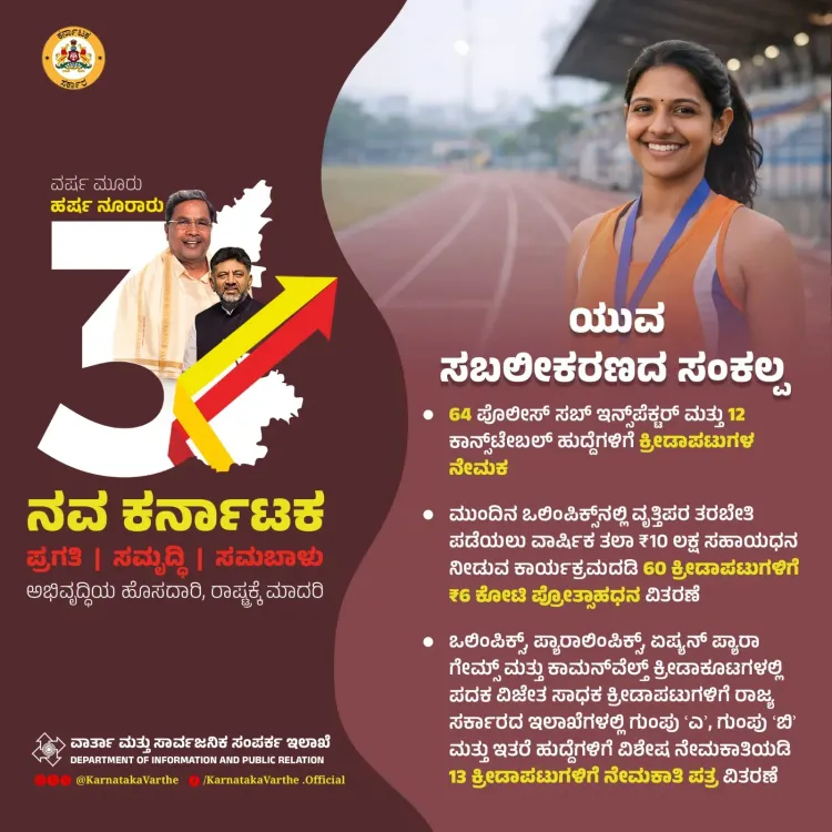 CM Siddaramaiah Marks 3 Years With Sports Push