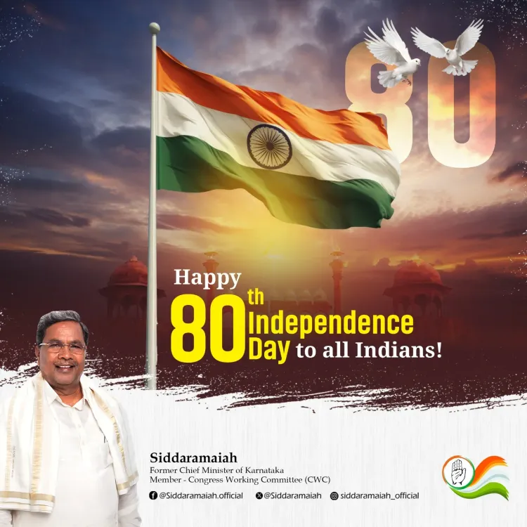 CM Siddaramaiah marks Independence Day with unity appeal