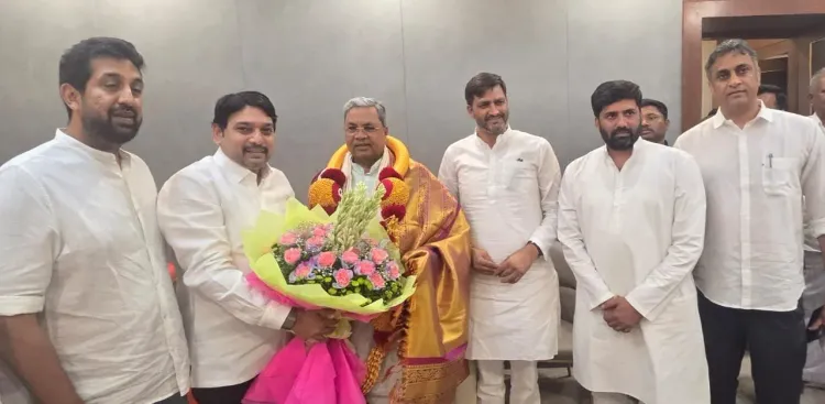 CM Siddaramaiah Meets Congress Leaders from Telangana, Maharashtra
