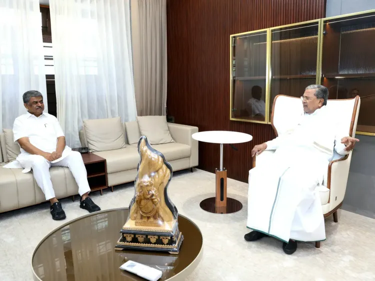 CM Siddaramaiah Meets KPCC Chief B.K. Hariprasad