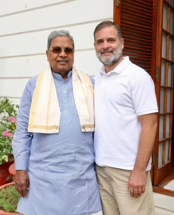 CM Siddaramaiah Meets Rahul Gandhi at 10 Janpath