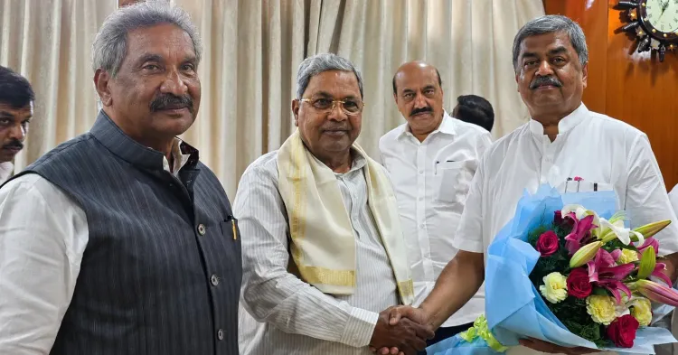 CM Siddaramaiah Wishes B.K. Hariprasad on Birthday in Delhi