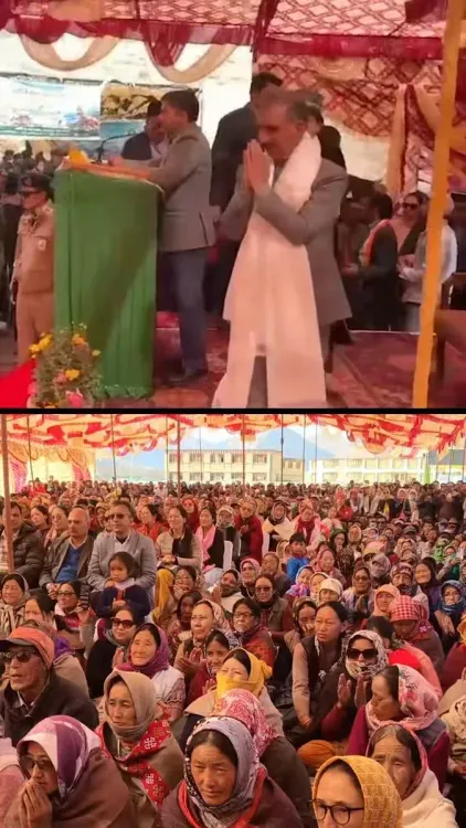 CM Sukhu Addresses Massive Rally at Kaza's Ladarja Maidan