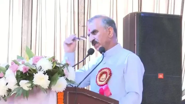 CM Sukhu announces ₹3 lakh incentive for HP's international referees, coaches