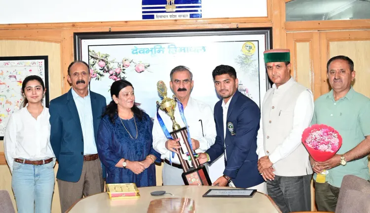 CM Sukhu Congratulates HP Engineer on Asian Kurash Cup Bronze