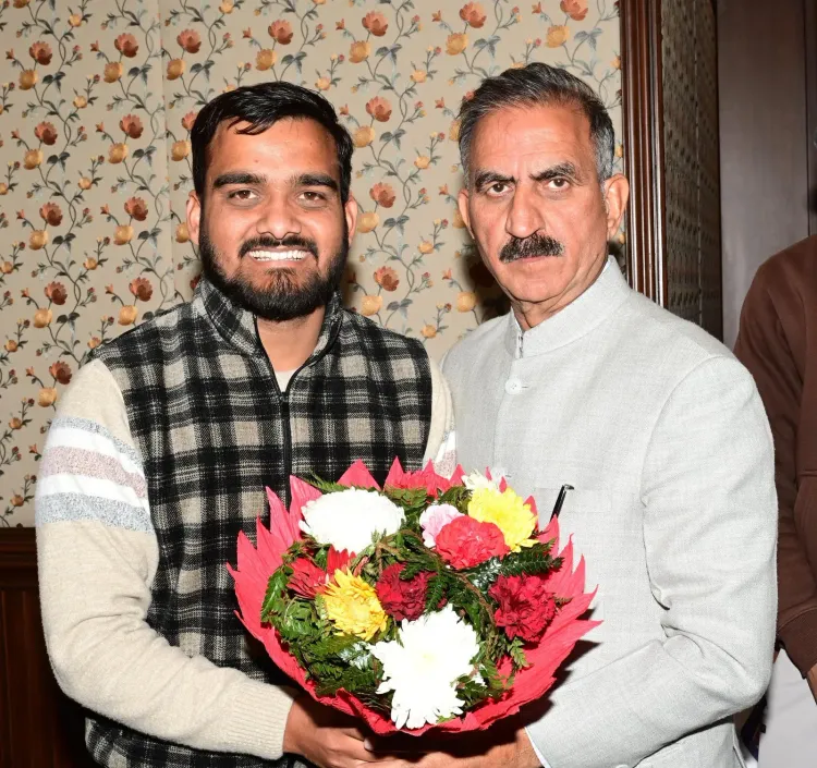 CM Sukhu Congratulates Newly Elected NSUI HP Chief Anit Jaswal