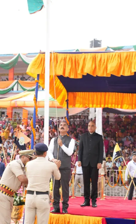 CM Sukhu Hoists Tricolour at Barsar on 80th Independence Day