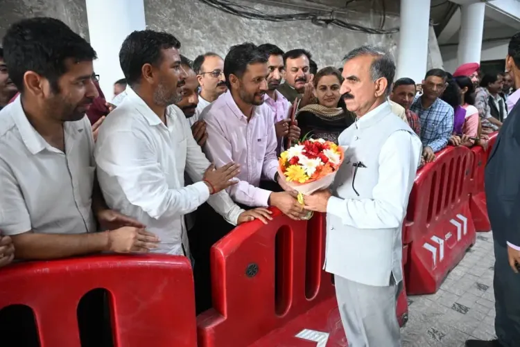 CM Sukhu Holds Jan Sunwai in Shimla, Hears Public Grievances