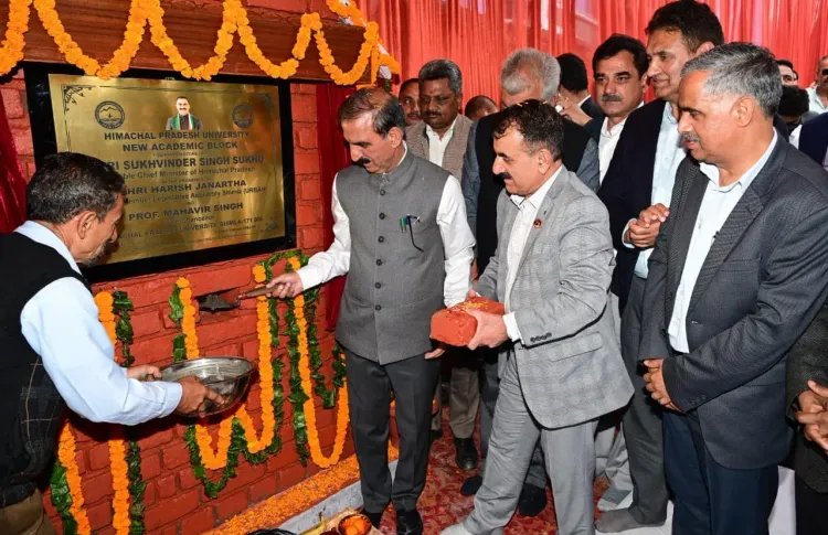 CM Sukhu Inaugurates Development Projects at HPU Shimla