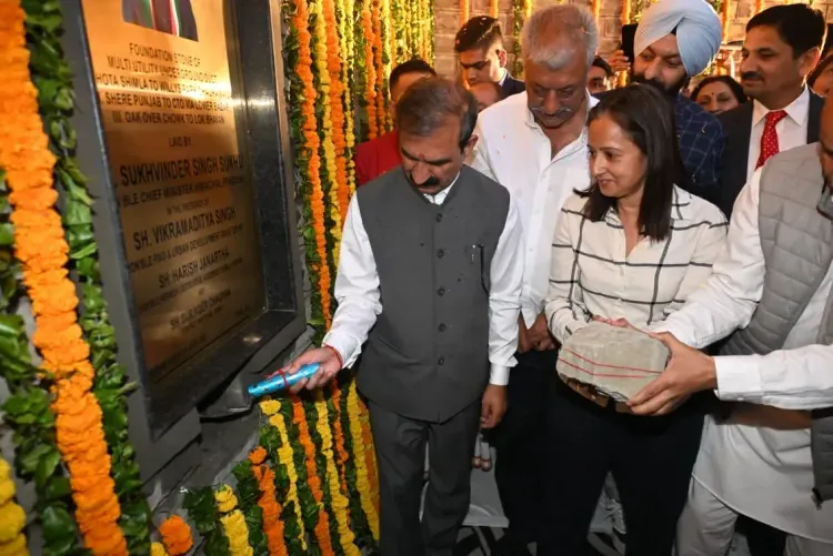 CM Sukhu Lays Foundation of Rs 246-Crore Underground Utility Duct in Shimla