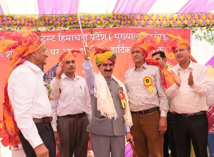 CM Sukhu Lays Foundation Stone for Indoor Sports Complex at Kangra School
