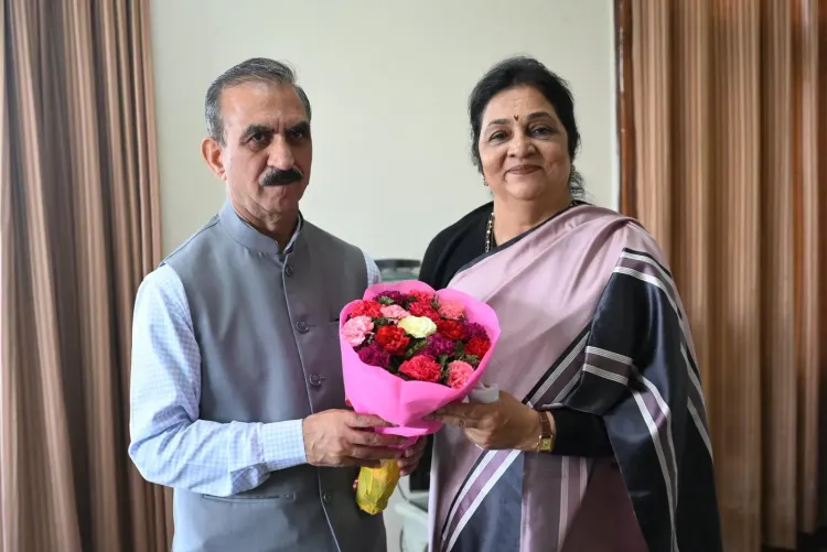CM Sukhu meets AICC HP in-charge Rajni Patil in Shimla