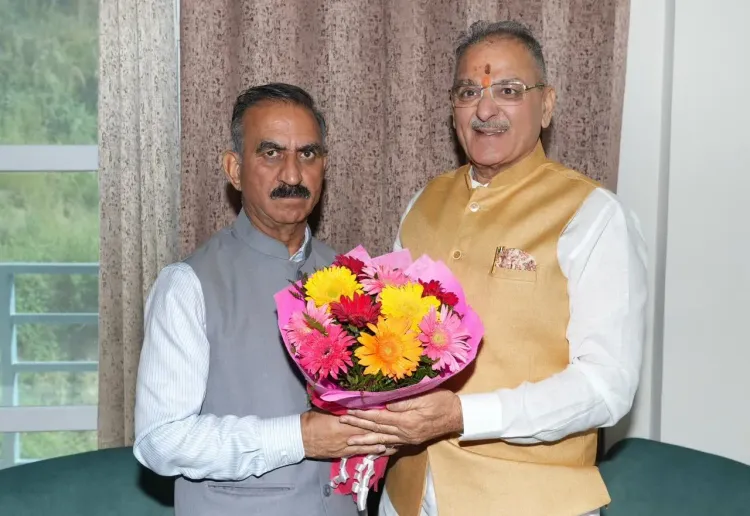 CM Sukhu Meets Governor Kavindra Gupta Ahead of President Murmu's Visit