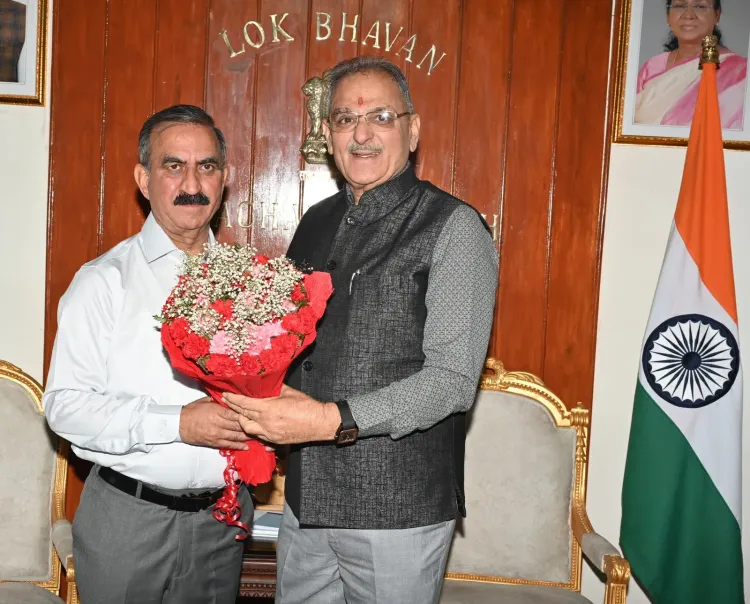CM Sukhu Meets HP Governor at Lok Bhawan, Discusses Development