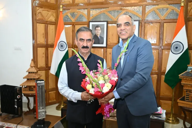 CM Sukhu Meets Newly Appointed HP Chief Secretary Pant