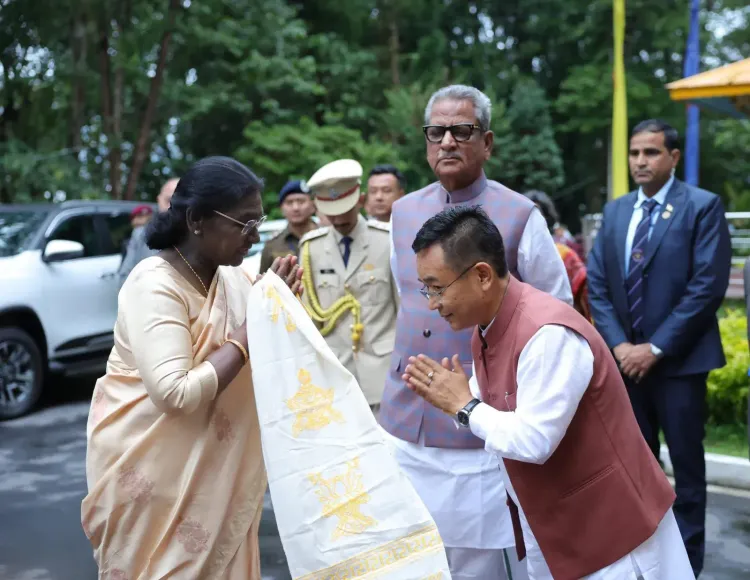 CM Tamang Accompanies President Murmu to Namgyal Institute