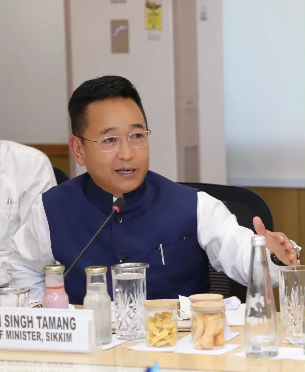 CM Tamang raises Sikkim connectivity, NEIIPP at NITI Aayog meet