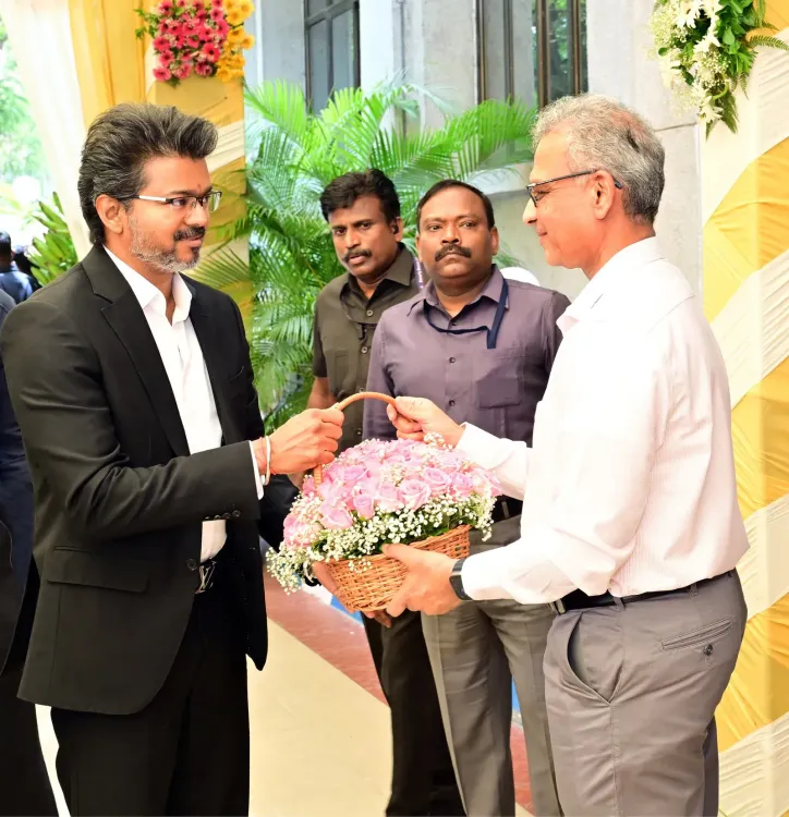 CM Vijay Arrives in Delhi for NITI Aayog Meeting