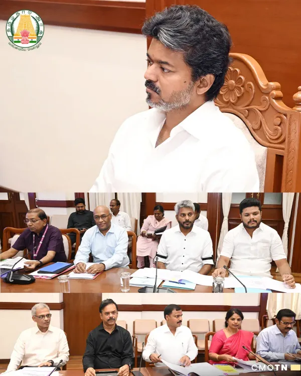CM Vijay Chairs Labour Welfare Review at Secretariat