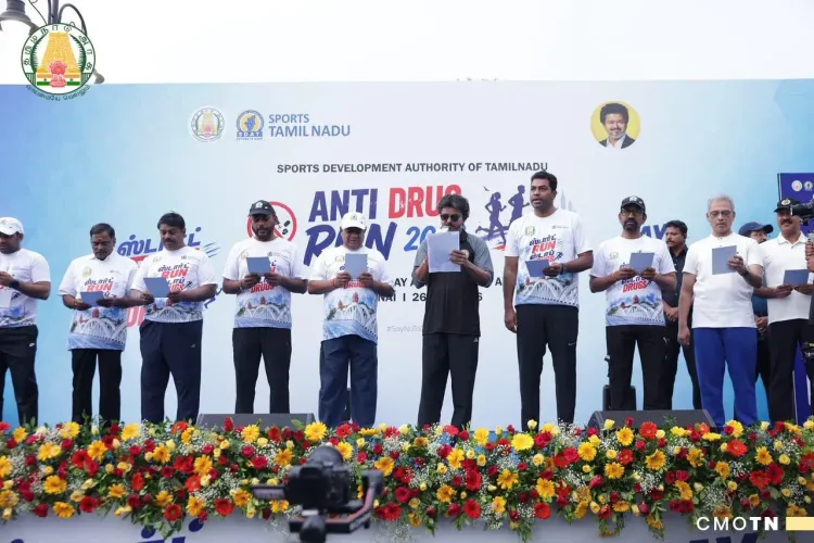 CM Vijay Flags Off Anti-Drug Run in Tamil Nadu