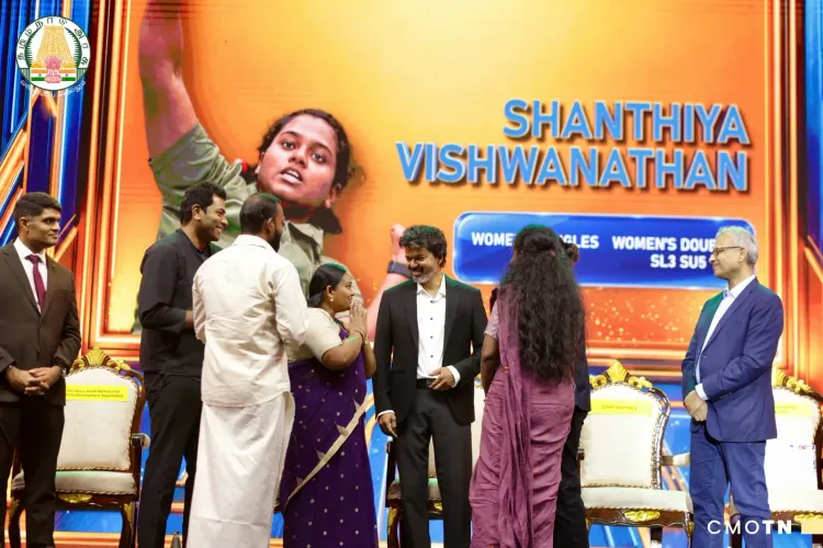 CM Vijay hands CM Trophy, Rs 6.85 cr to TN para stars