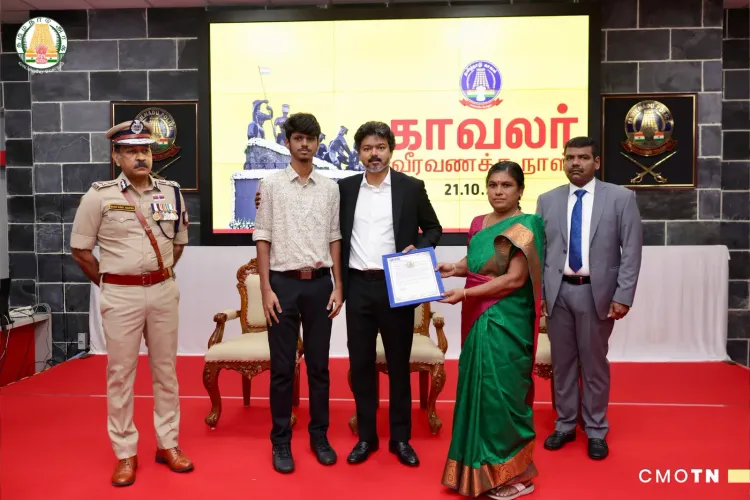 CM Vijay honours fallen police on Commemoration Day
